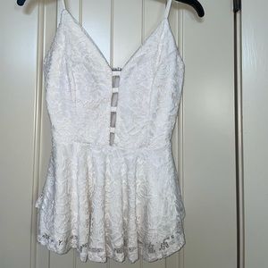 white lace top